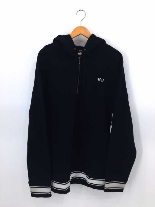 HUF （ハフ） RELAY FRENCH TERRY PULLOVER HOODIE ハーフジップ プルオーバー メンズ トップス