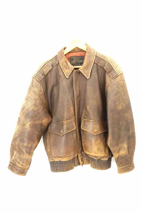 USED古着 (ユーズドフルギ) ラムレザージャケット A-2 フライトジャケット メンズ アウター
