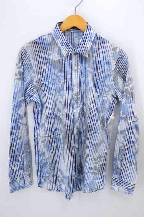 5351 POUR LES HOMMES（ゴーサンゴーイチプールオム） フローラルストライプボタンシャツ メンズ トップス