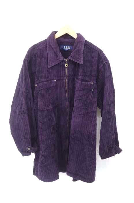 USED古着(ユーズドフルギ) l.a.blues ジップアップ コーデュロイジャケット メンズ アウター