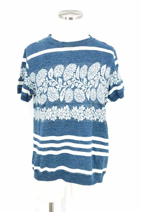REMI RELIEF （レミレリーフ） インディゴプリントTシャツ メンズ トップス