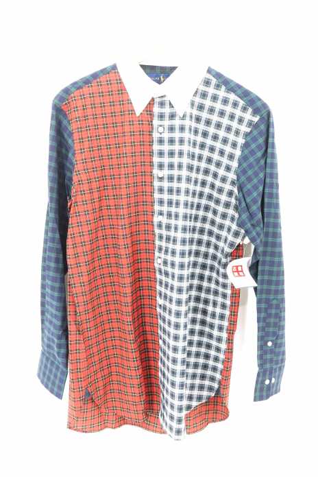 RALPH LAUREN (ラルフローレン) チェック柄切替ボタンダウンシャツ メンズ トップス