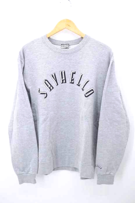 SAYHELLO（セイハロー） アーチロゴプリント スウェット レディース トップス