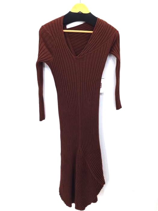 styling/ kei shirahata(スタイリング ケイシラハタ) Vネック ニットワンピース レディース ワンピース