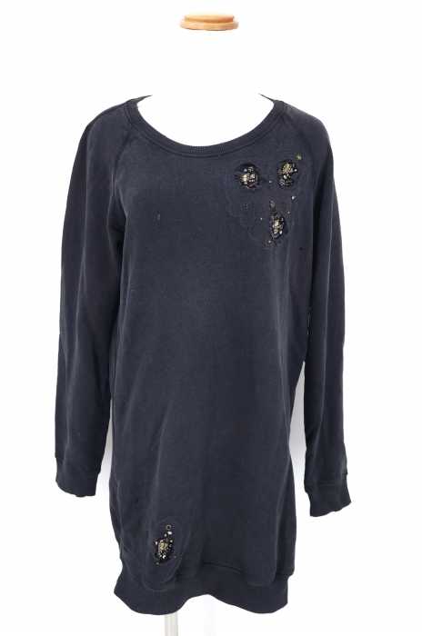 DIESEL (ディーゼル) フェイスモチーフ USED加工 レディース トップス