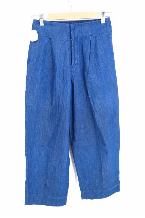 MACPHEE （マカフィー） コットンデニム　タックワイドパンツ レディース パンツ