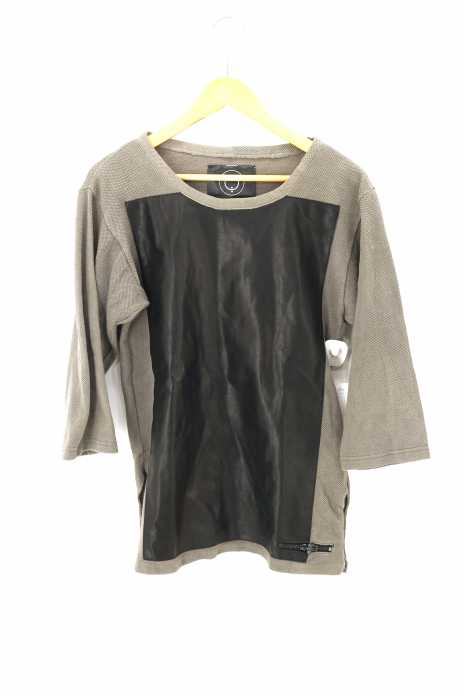 ANTI NOISE（アンチノイズ） レザー切替カットソー メンズ トップス