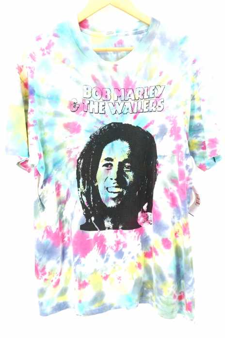 Hanes（ヘインズ） BOB MARLEY タイダイロックT メンズ トップス