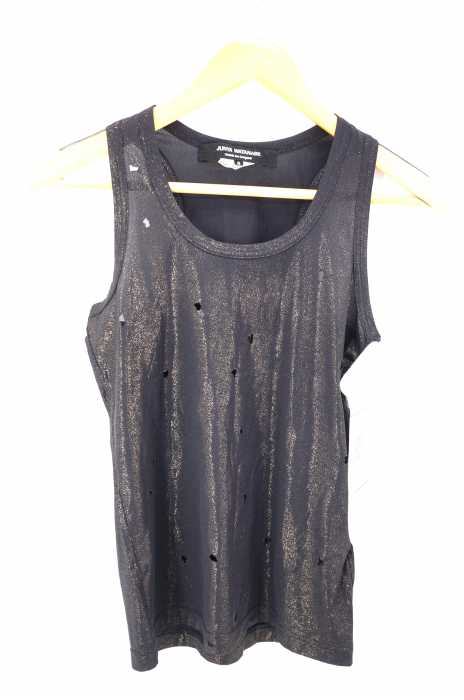 JUNYA WATANABE COMME des GARCONS (ジュンヤワタナベコムデギャルソン) AD2005 プリントダメージ加工 タンクトップ レディース トップス