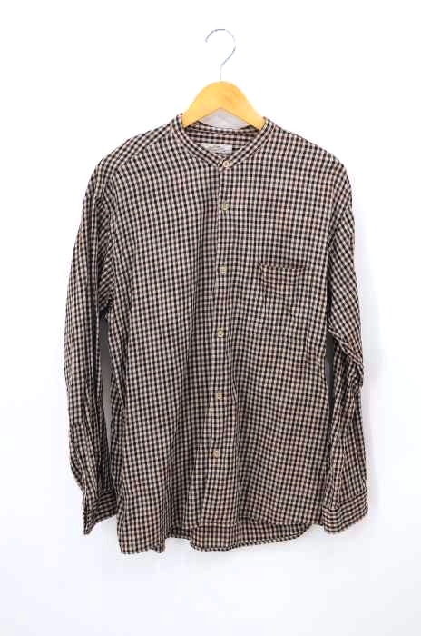 relume JOURNAL STANDARD（レリューム ジャーナルスタンダード） 20SS バンドカラー　チェックシャツ メンズ トップス