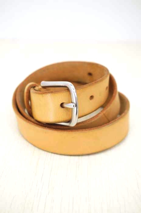 OUR LEGACY（アワーレガシー） ナチュラル ヌメ革 ナローベルト メンズ ファッション雑貨