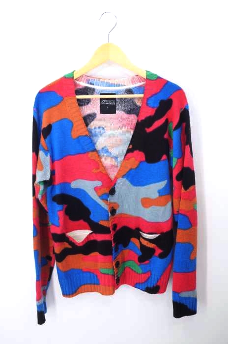 JOYRICH（ジョイリッチ） マルチカラーカモ柄ニットカーディガン レディース トップス