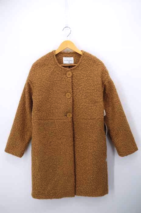 Vicario Cinque(ヴィカリオ シンク) シャギーニット ノーカラーコート レディース アウター