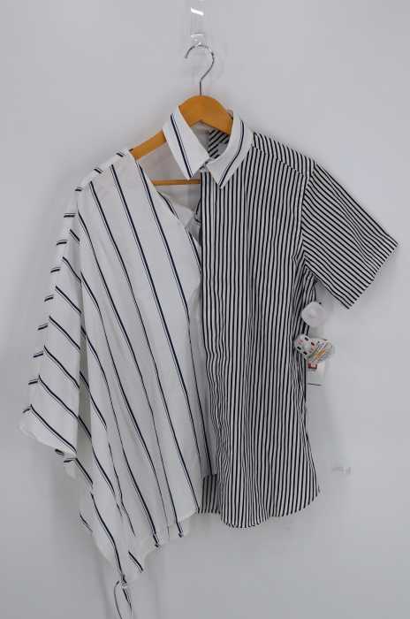 FACETASM （ファセッタズム） Asym Stripe Shirt レディース トップス