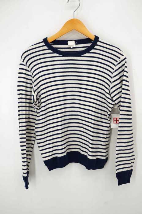 YAECA STOCK(ヤエカストック) ボーダー リブ ロンTEE レディース トップス