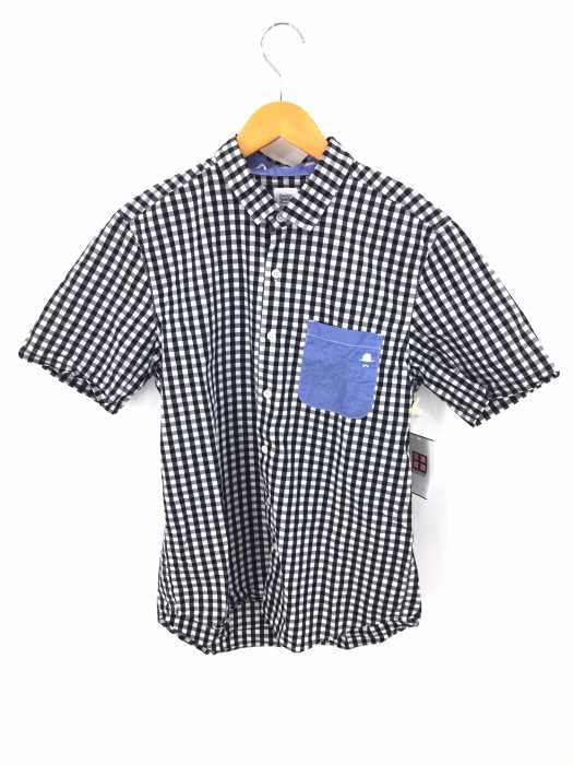 Design Tshirts Store graniph（デザインティーシャツストアグラニフ） ギンガムチェック柄半袖ボタンシャツ メンズ トップス