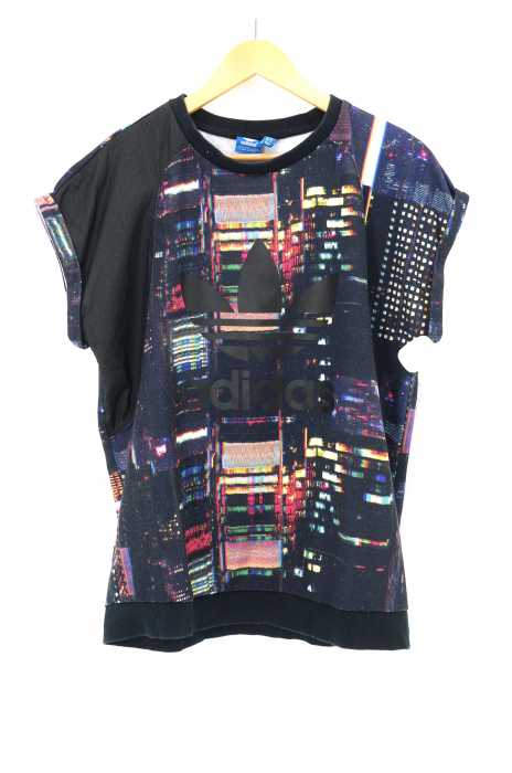 adidas (アディダス) TKO PRINTED FT 総柄Tシャツ レディース トップス