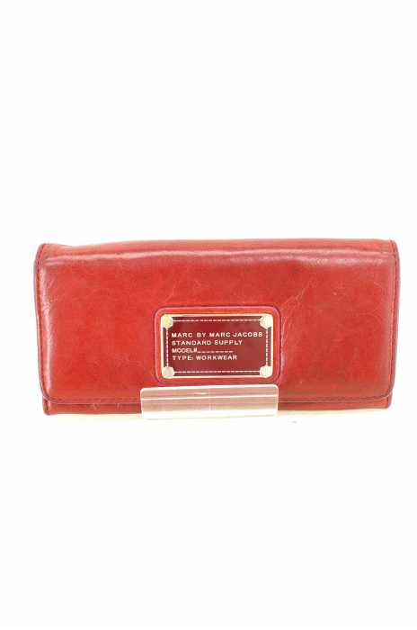 Marc by Marc Jacobs （マークバイマークジェイコブス） プレート付きロングウォレット レディース 財布・ケース