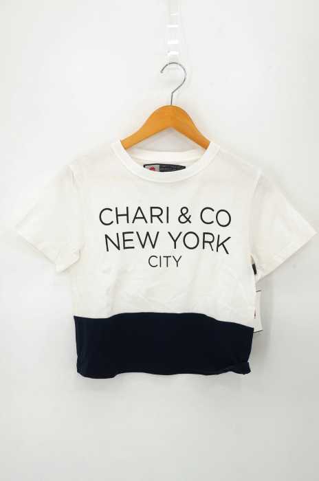 chari&co （チャリアンドコー） CROPPED BI-TONE TEE レディース トップス
