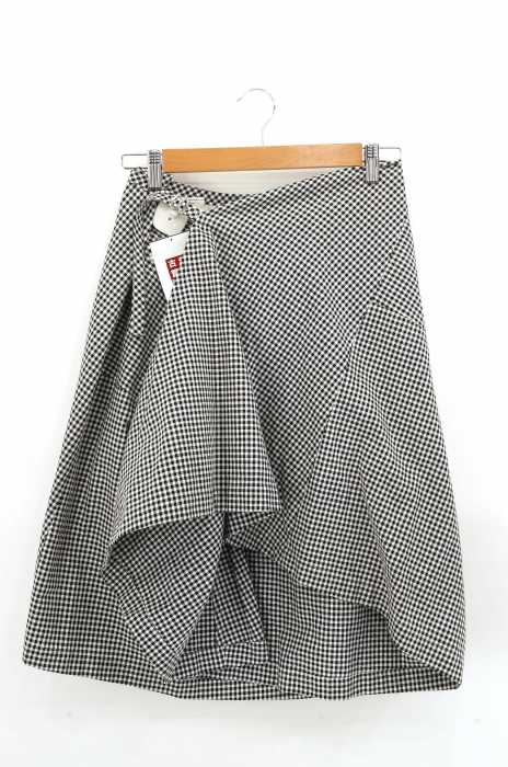 tricot COMME des GARCONS (トリココムデギャルソン) AD1998 ギンガムチェック柄巻スカート レディース スカート