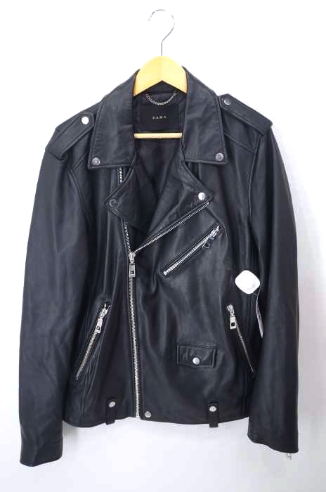 ZARA（ザラ） ラムレザーダブルライダースジャケット メンズ アウター
