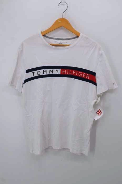 TOMMY HILFIGER（トミーヒルフィガー） メッシュ切替ロゴ刺繍Tシャツ メンズ トップス