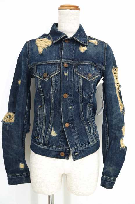 DENIM & SUPPLY RALPH LAUREN （デニムアンドサプライ ラルフローレン） クラッシュ加工デニムジャケット レディース アウター