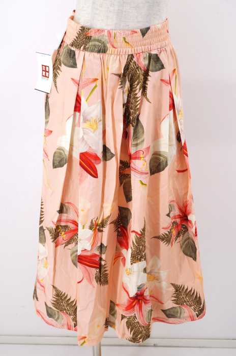 ZARA WOMAN （ザラ ウーマン） フラワープリントフレアスカート レディース スカート