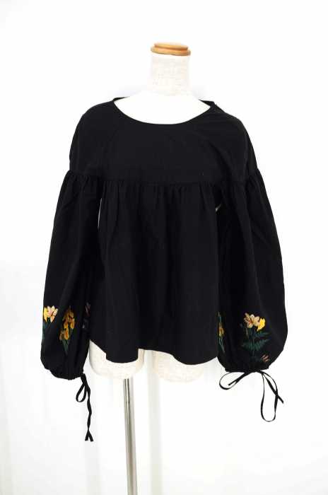 ZARA trafaluc（ザラトラファルック） ボリューム袖 刺繍ブラウス レディース トップス
