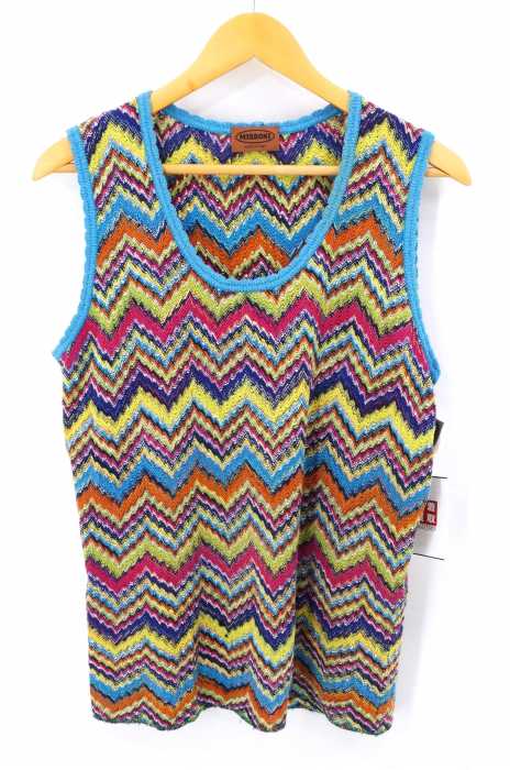 MISSONI（ミッソーニ） 総柄ノースリーブニットトップス レディース トップス