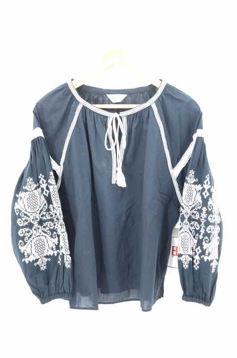 IENA SLOBE (イエナスローブ) 18SS クロスステッチ刺繍ブラウス レディース トップス