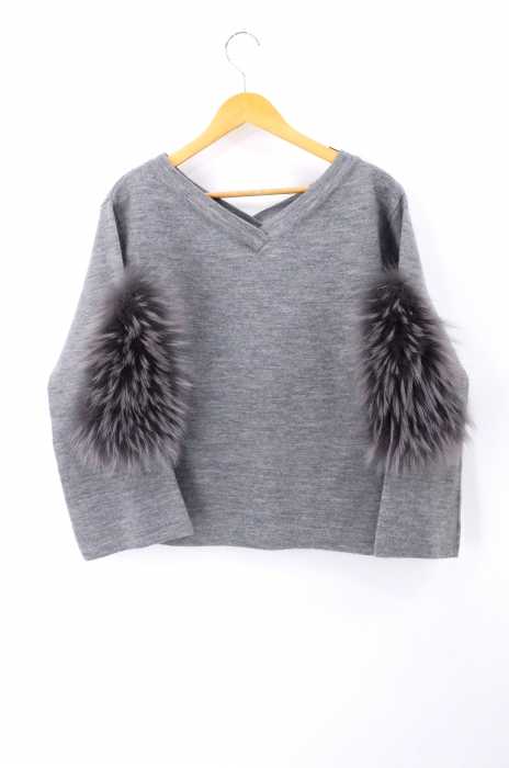 UN3D.(アンスリード) LEEVE FUR TOP レディース トップス