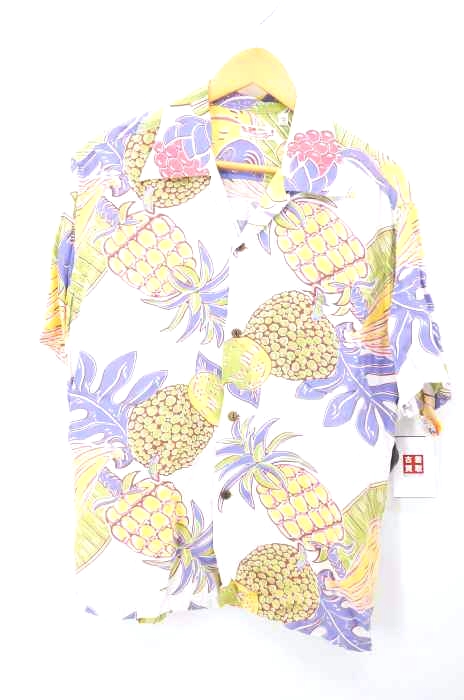 SUN SURF(サンサーフ) パイナップル柄レーヨンアロハシャツ メンズ トップス