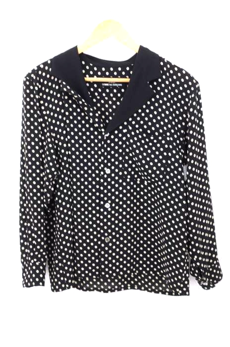 tricot COMME des GARCONS（トリココムデギャルソン） AD1991 ドット柄 オープンカラーシャツ レディース トップス