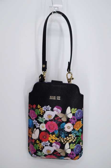 ANNA SUI （アナスイ） シグネチャーフラワープリントレザーバッグ