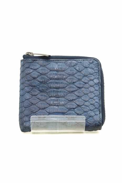 agnes b. VOYAGE（アニエスベー） パイソンレザーウォレット L字ジップ メンズ 財布・ケース