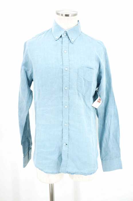 SLOWER （スロウワー） STANDARD FIT リネンボタンダウンシャツ メンズ トップス