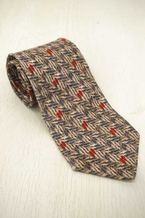 ERMENEGILDO ZEGNA （エルメネジルドゼニア） 総柄シルクネクタイ メンズ ファッション雑貨