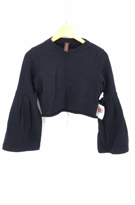 MIHARA YASUHIRO（ミハラヤスヒロ） ショート丈　ボリューム袖スウェット レディース トップス