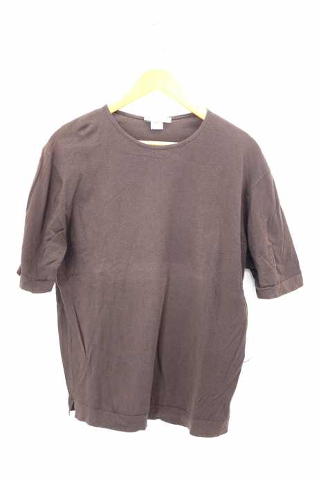 JOHN SMEDLEY（ジョンスメドレー） クルーネックコットン半袖ニット レディース トップス