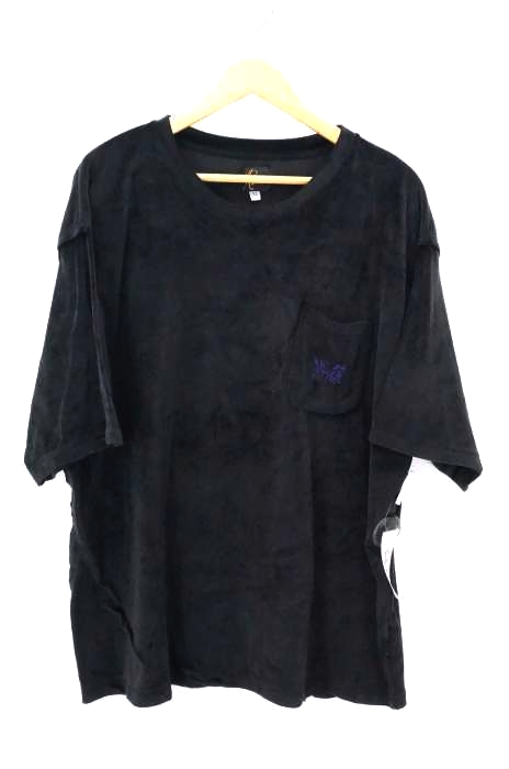 Needles（ニードルス） S/S Papillon Emb. Pocket Tee Velour メンズ トップス