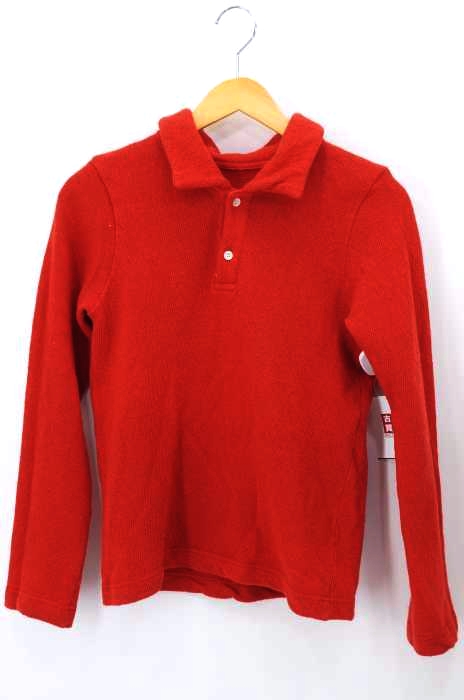 robe de chambre COMME des GARCONS(ローブドシャンブルコムデギャルソン) AD2004 ウールニットポロシャツ レディース トップス