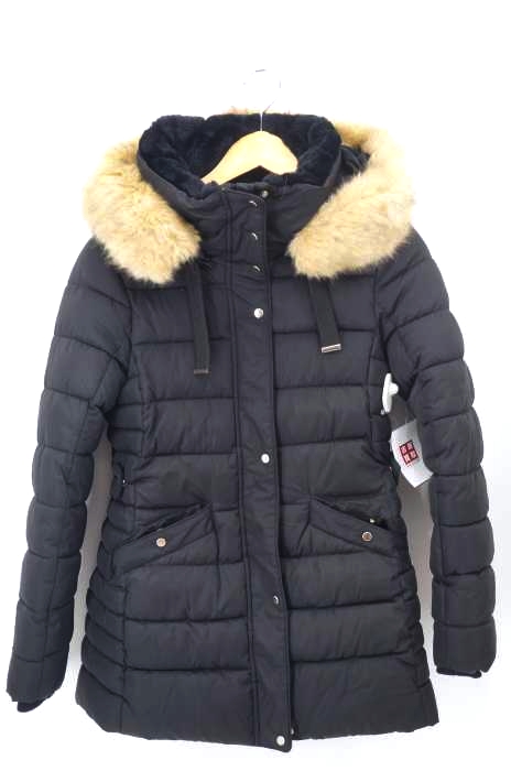ZARA TRF(ザラティーアールエフ) ファーフード 中綿コート レディース アウター