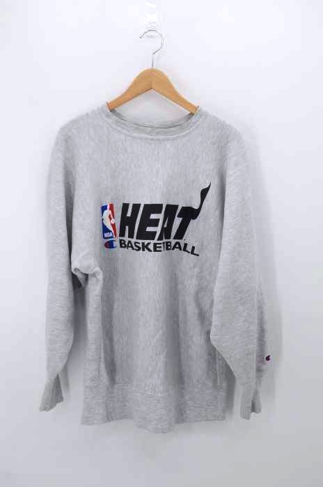 Champion（チャンピオン） 90S USA製 刺繍タグ REVERSE WEAVE NBA HEAT ラバープリントスウェット メンズ トップス