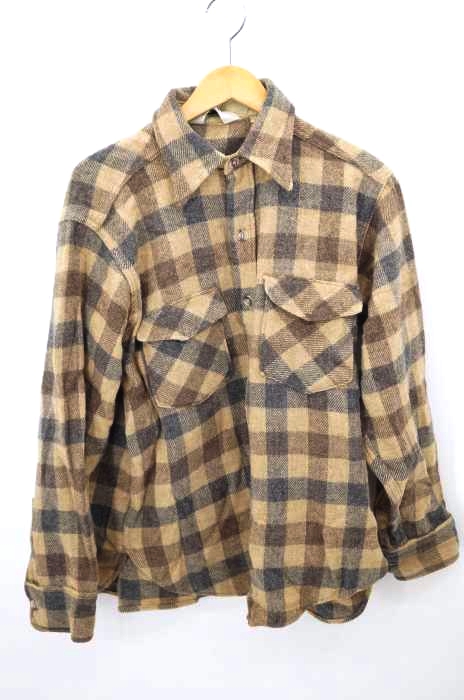 WOOLRICH（ウールリッチ） 70S 白タグ ウールシャツジャケット レディース トップス