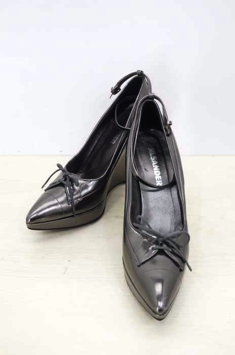 JIL SANDER(ジルサンダー) メタリック ヒールパンプス レディース シューズ