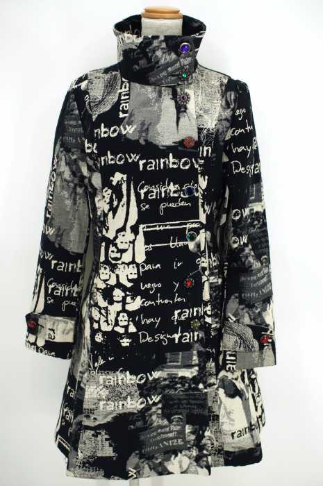 Desigual　 （デシグアル） 総柄ステンカラーコート レディース アウター