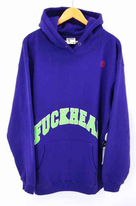 MOMFORMAL（マムフォーマル） FUCKHEAD hoodie/Purple　プルオーバーパーカー メンズ トップス