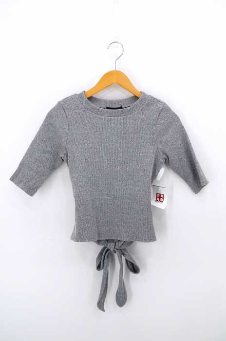 AMERICAN RAG CIE（アメリカンラグシー） バックリボンクルーネック半袖スウェット レディース トップス