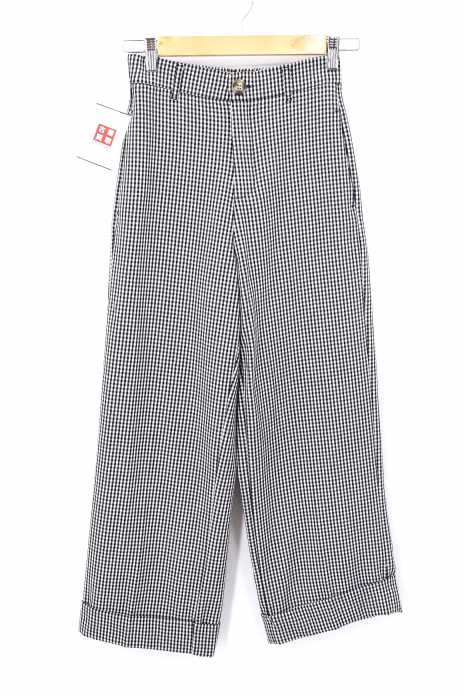 ZARA（ザラ） ギンガムチェックワイドパンツ レディース パンツ